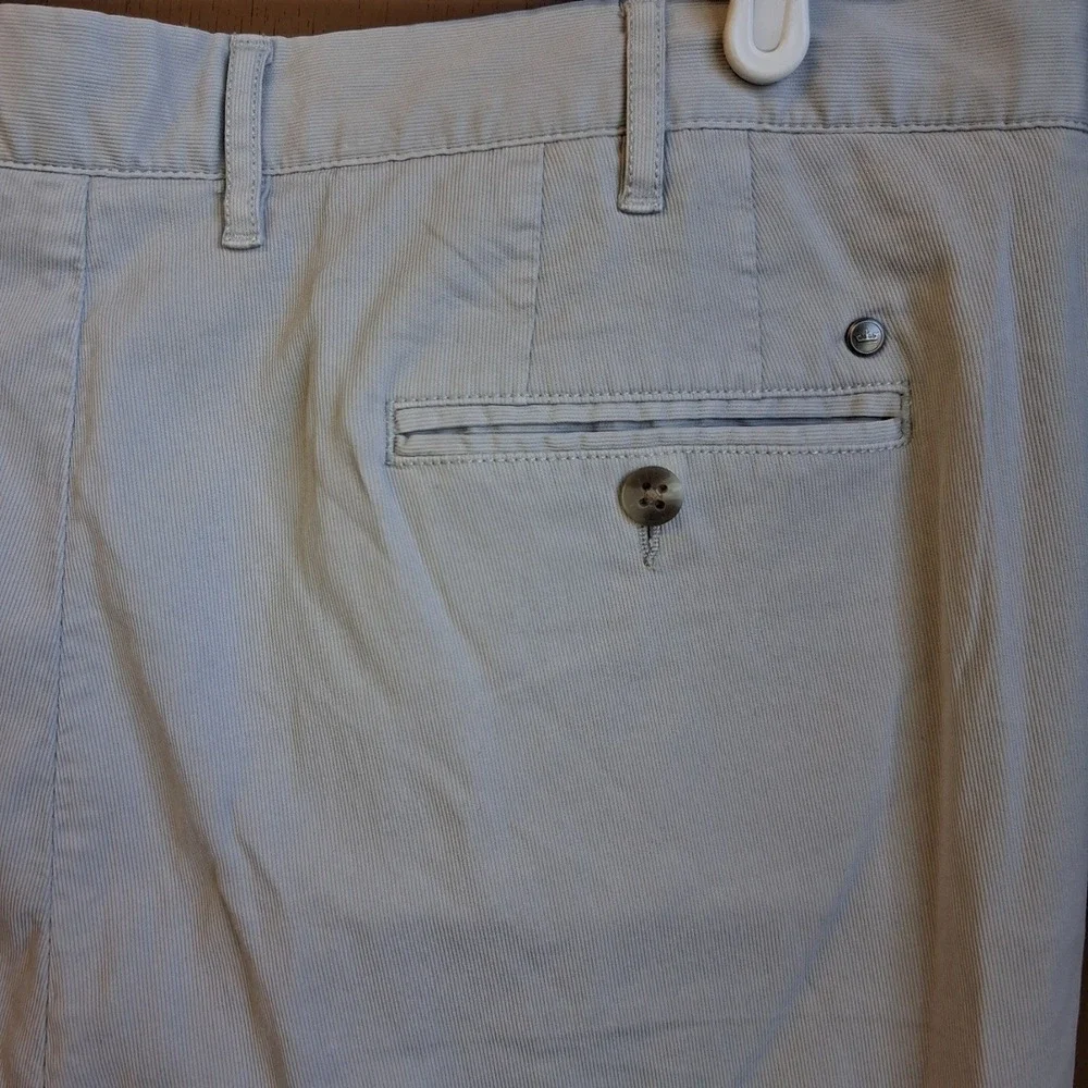 Peter Millar Crown Bedford Cotton-Blend‎ ShortMens 38 Light Gray Golf GUC